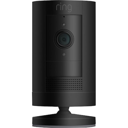 Ring Stick Up Indoor/Outdoor Wire Free 1080p Security Camera, Black B07Q3T177V